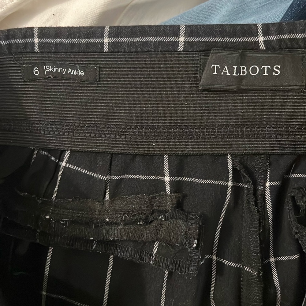 TALBOTS CHATHAM ANKLE PANTS - WINDOW PANE Size 6 - Picture 5 of 6